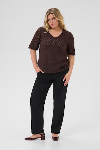 KAFFE CURVE Pullover 'Loura' i brun