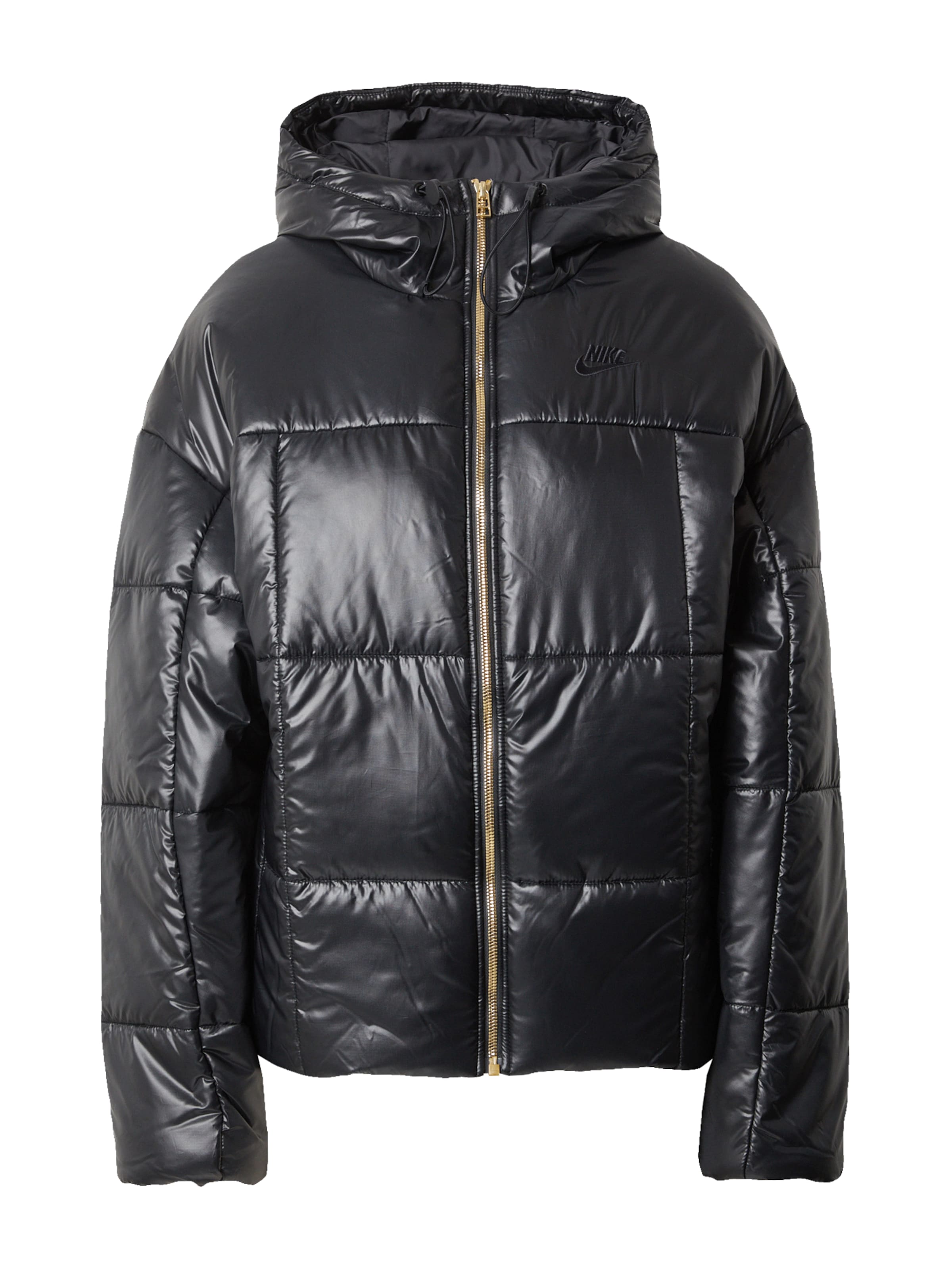 Geacă de primăvară-toamnă de la Nike Sportswear pe negru: față