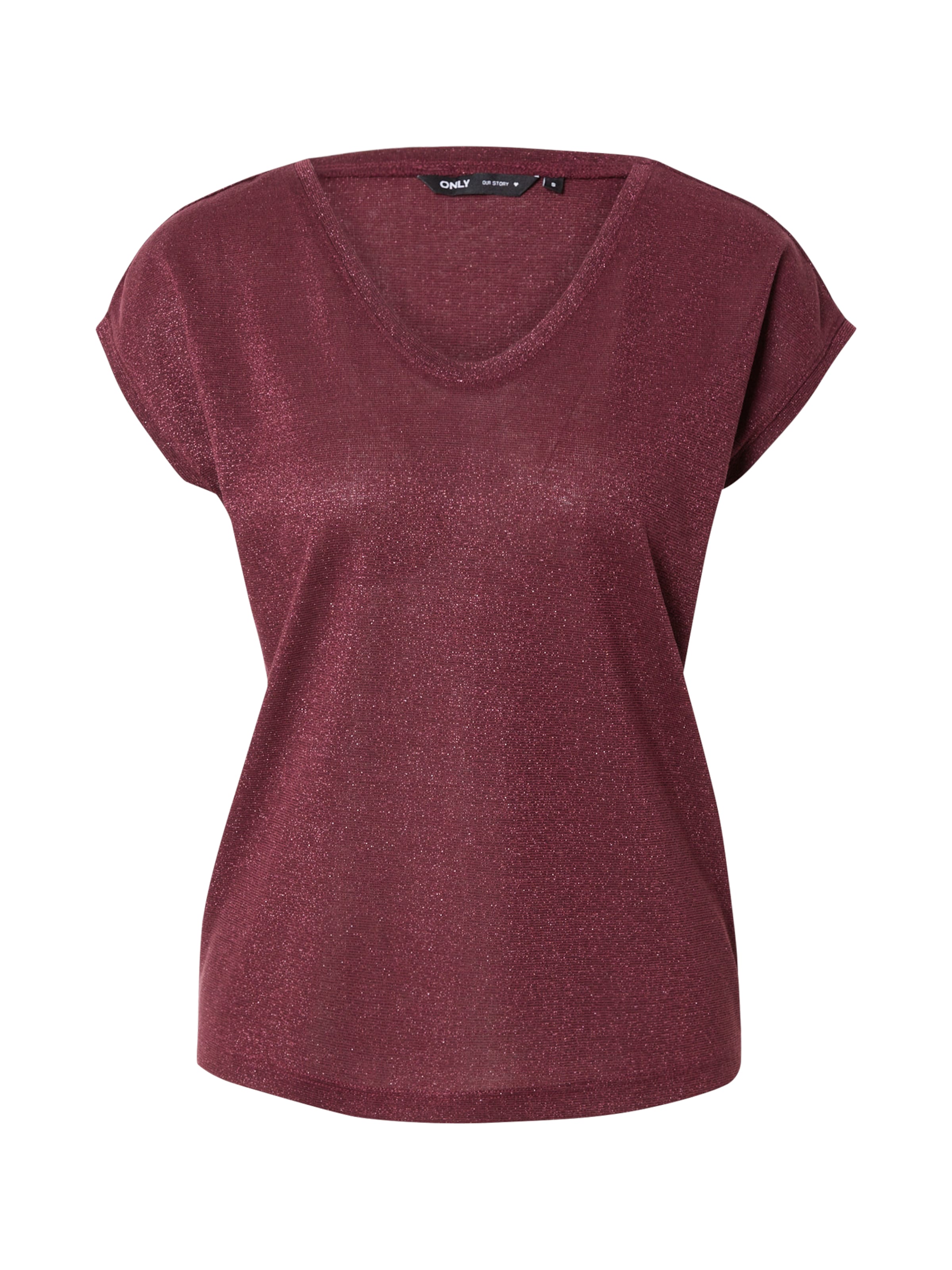 ONLY - Camiseta 'ONLSilvery' en rojo: frente