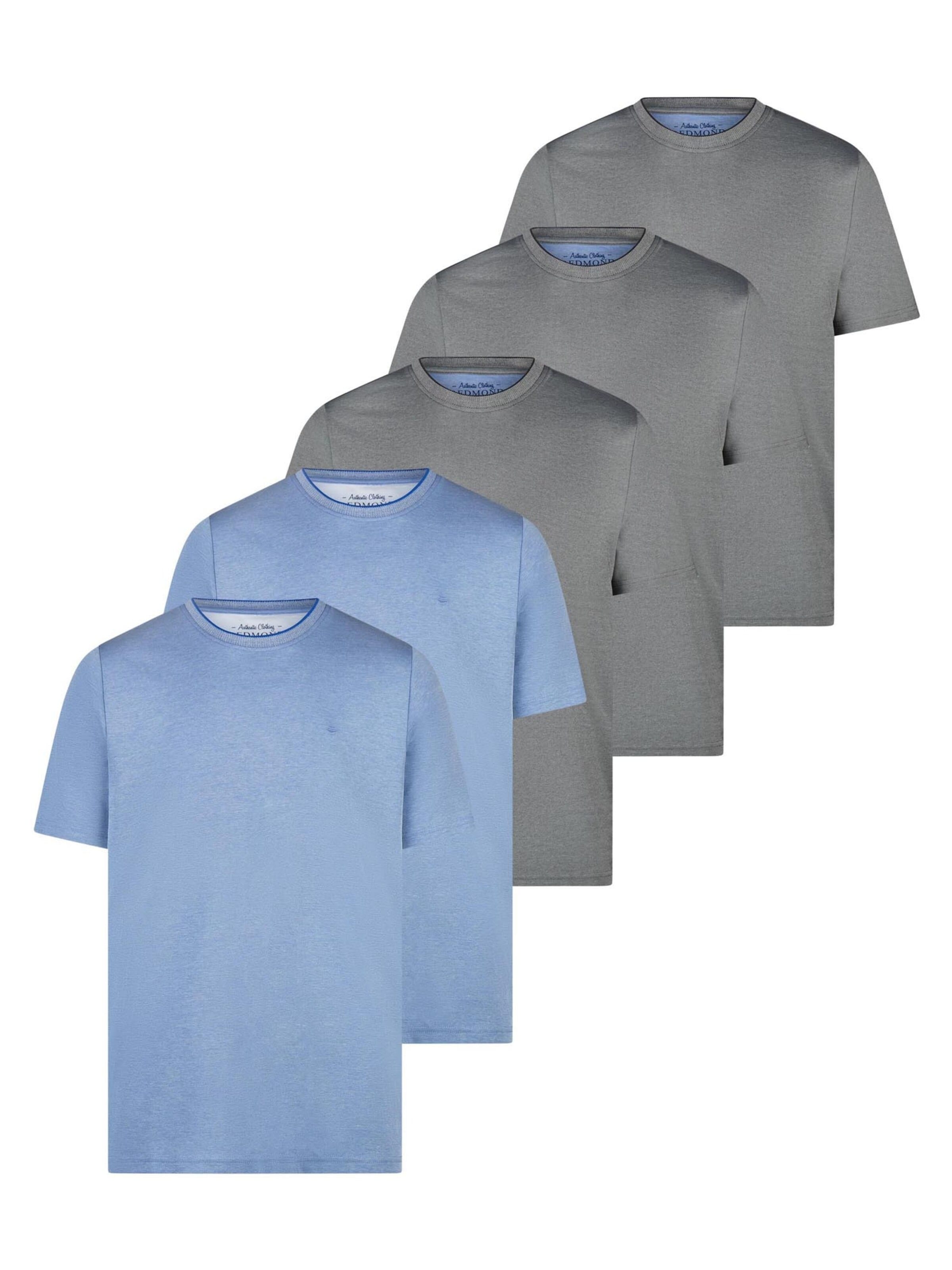 redmond Shirt 'Basic'‌‌‌‌‌‌‌‌‌ in Grau: Vorderseite