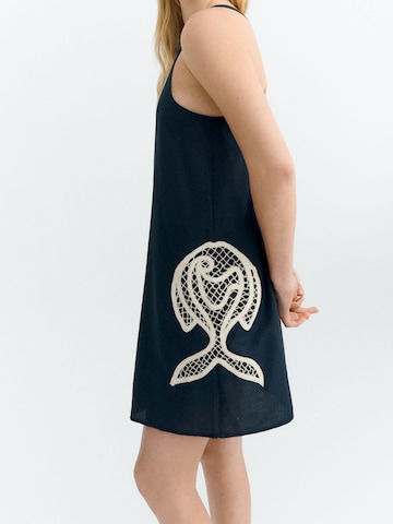 Thinking MU Summer Dress 'Aniela ' in Blue