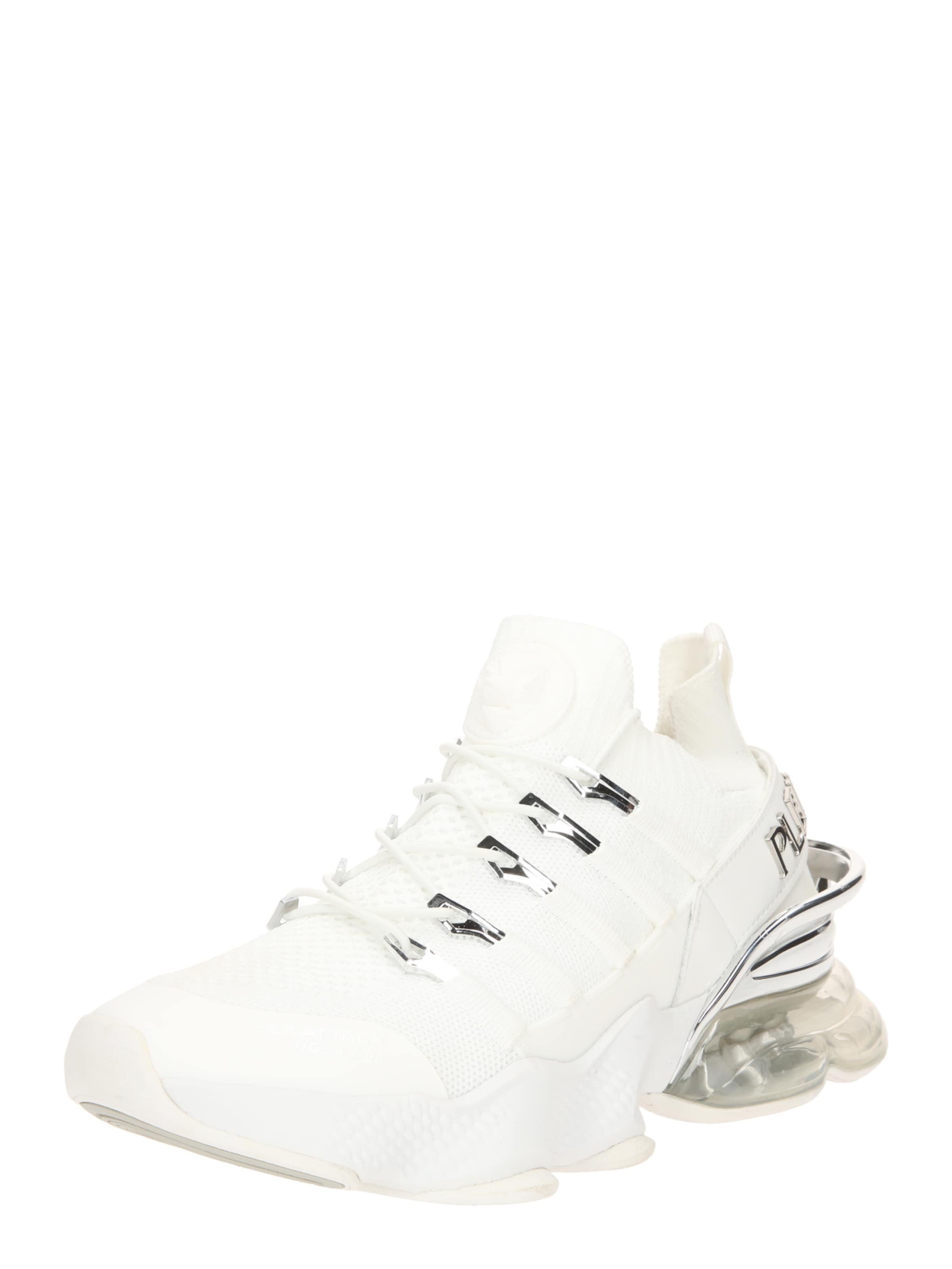 Plein Sport - Zapatillas deportivas bajas 'Tiger Attack//Gen.X.04' en blanco: frente