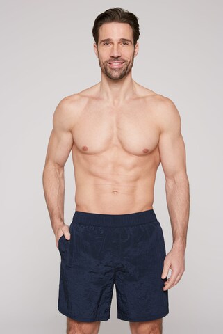 CMPD Board Shorts in Blue: front