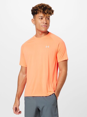 T-Shirt fonctionnel UNDER ARMOUR en orange : devant