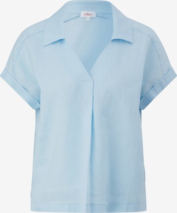 s.Oliver Blouse in Blauw: voorkant