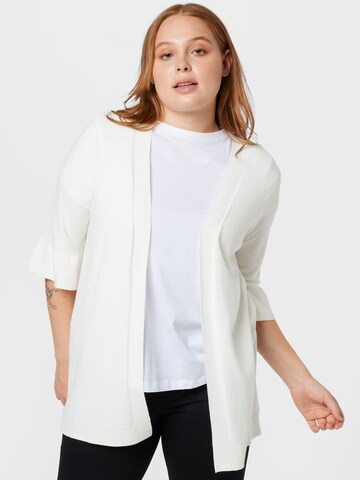 Persona by Marina Rinaldi Knit cardigan 'MARA' in White: front