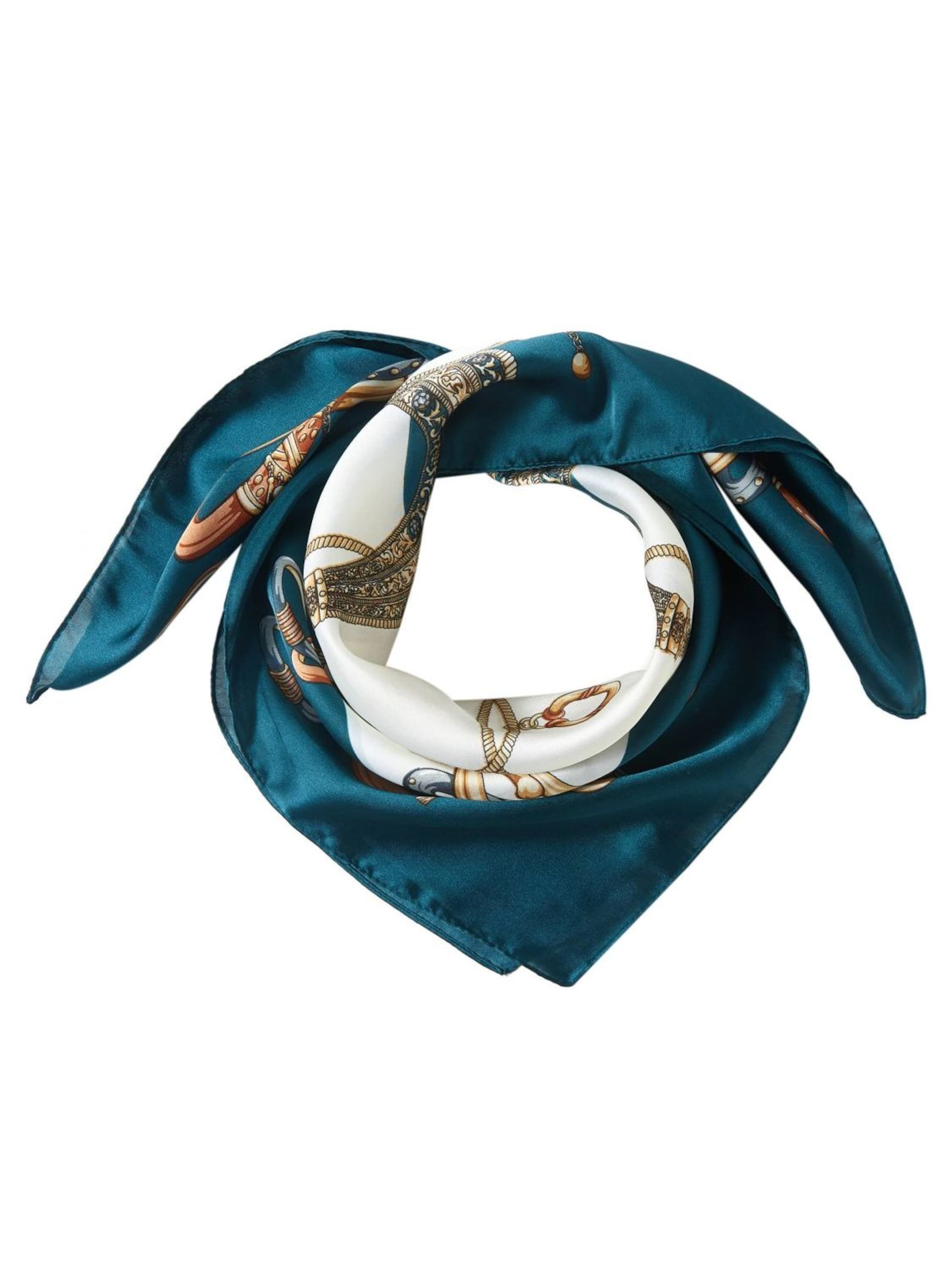 alberto cabale - Chal 'Petit carré de Soie Multirings Cléo' en azul