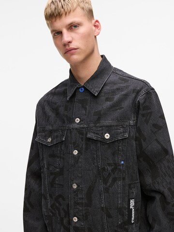 juoda KARL LAGERFELD JEANS Demisezoninė striukė