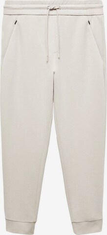 MANGO MAN Regular Workout Pants 'Zonep' in Grey: front