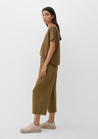 Wide Leg Pantalon s.Oliver en vert