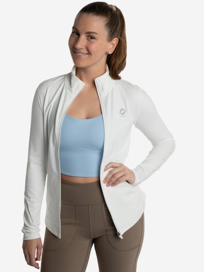 mymotus Jakna za trening 'mymotus®, ladies comfort jacket RW41' v velikosti XS  | naravno bela barva, Prikaz izdelka