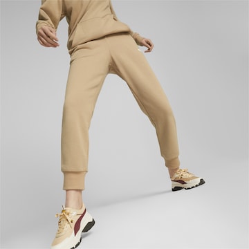 PUMA Tapered Workout Pants 'Essentials' in Beige: front