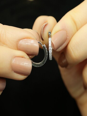 EinStein Diamant Earrings 'Creolen' in Silver