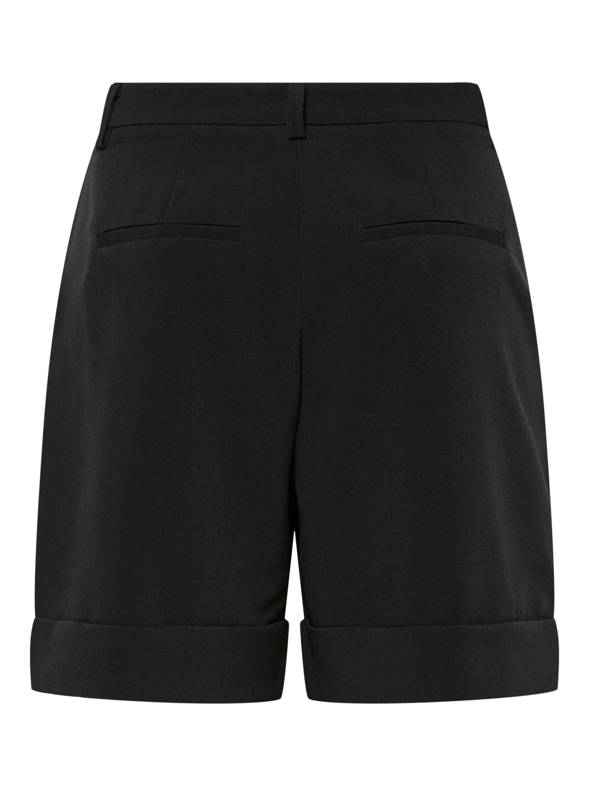 PIECES Regular Trousers 'PCTEmpre' in Black