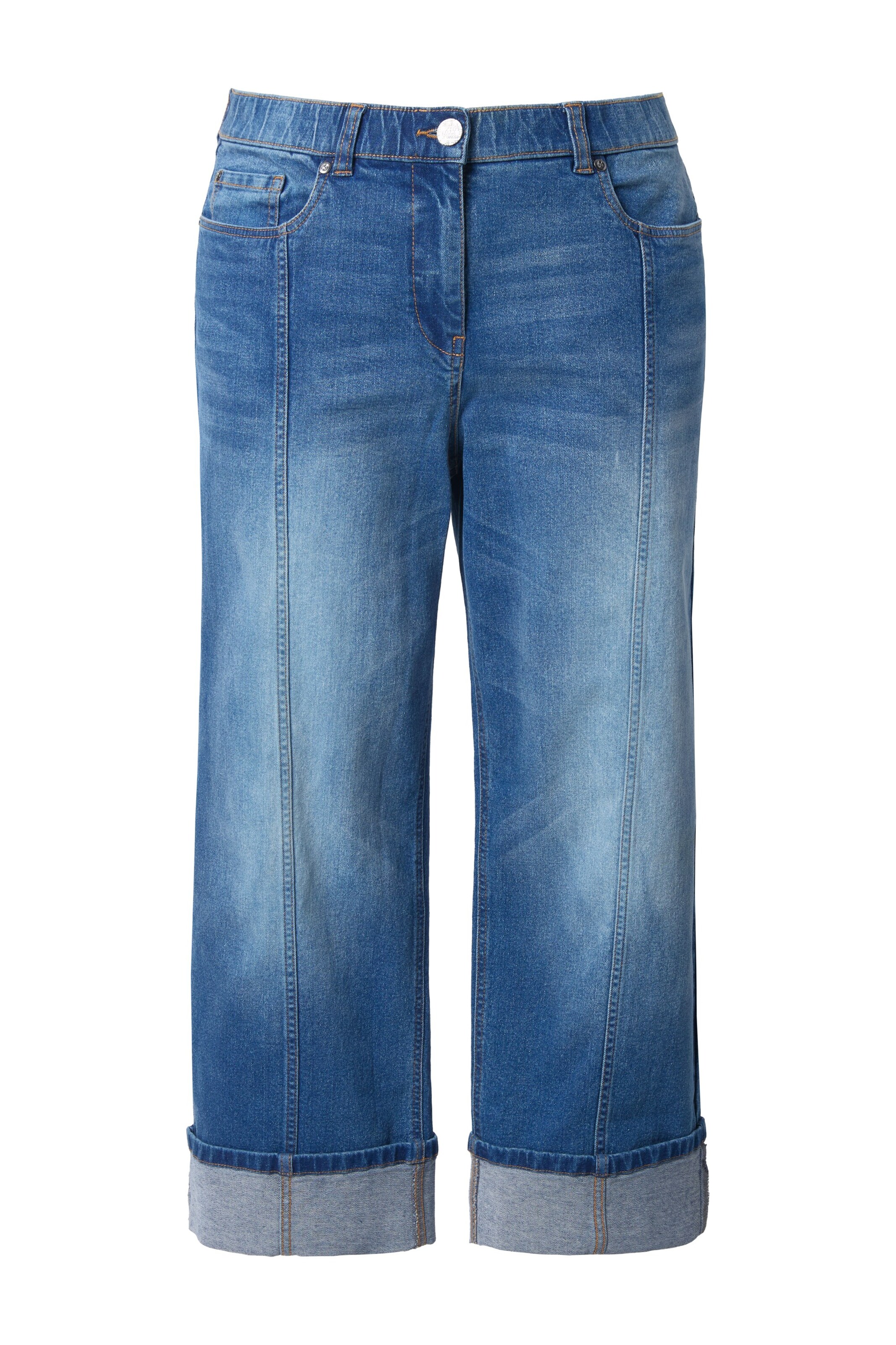 Ulla Popken Regular Jeans in Blue: front
