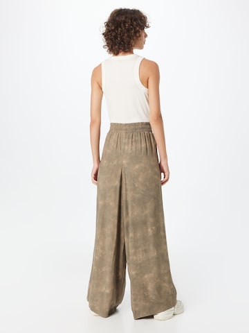 DRYKORN Wide leg Trousers 'WINDY' in Brown