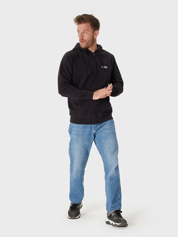 Oldskull Sweatjacke 'Rising Sun' in Schwarz