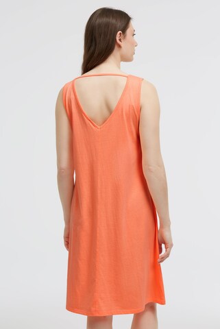 Soccx Basic Beach-Kleid mit Artwork in Orange