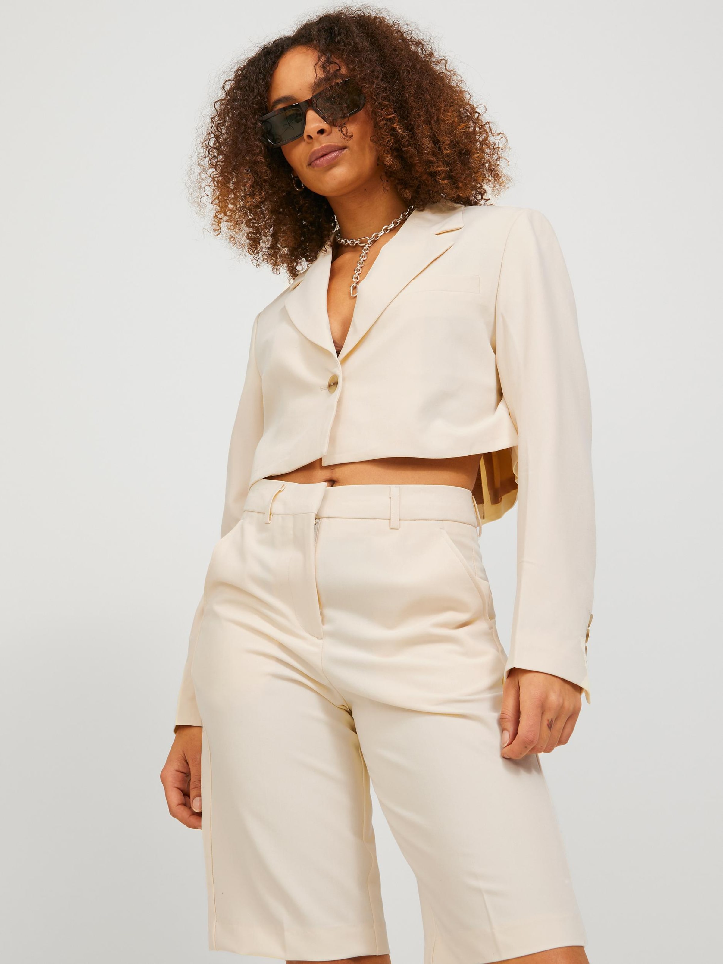 Shorts and blazer womens best sale