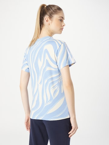 mėlyna ADIDAS ORIGINALS Marškinėliai 'Abstract Allover Animal Print'