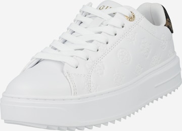 Sneaker bassa 'Denesa4' di GUESS in bianco: frontale