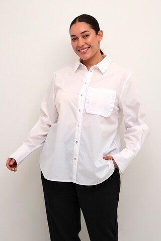 KAFFE CURVE Bluse 'Elna' in Weiß: Vorderseite