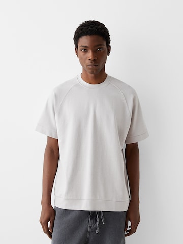 T-Shirt Bershka en gris : devant