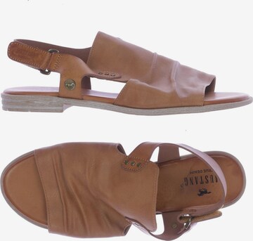 MUSTANG Sandals & High-Heeled Sandals in 40 in Brown: front