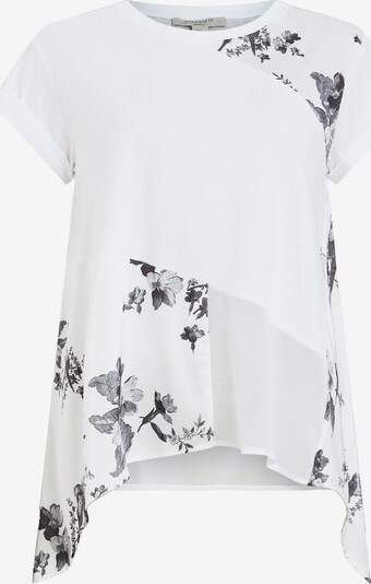 AllSaints T-shirt 'ZALA IONA' i grå / svart / vit, Produktvy