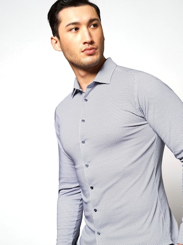 DESOTO Slim fit Button Up Shirt in Blue