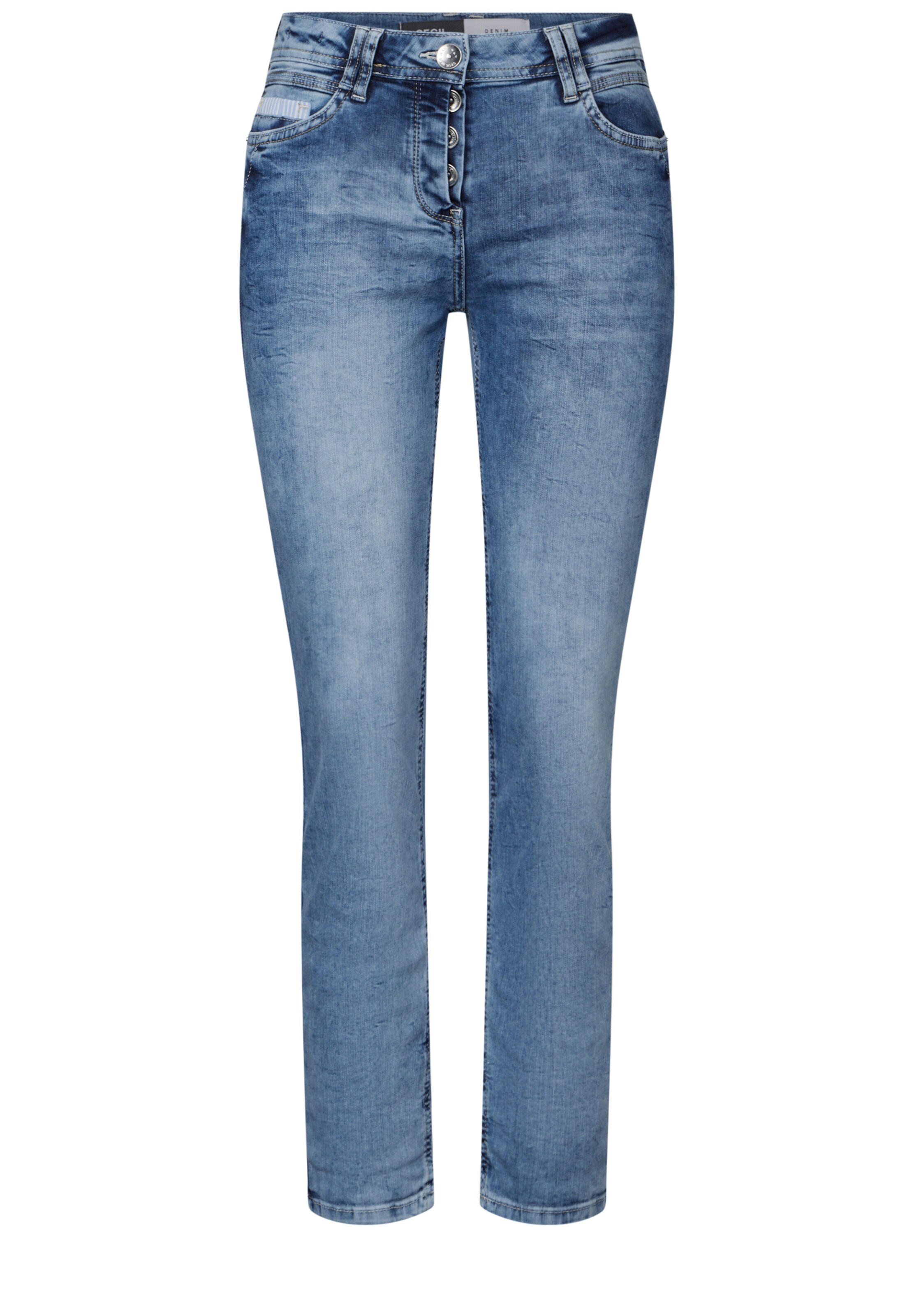 CECIL Regular Jeans in Blau: Vorderseite