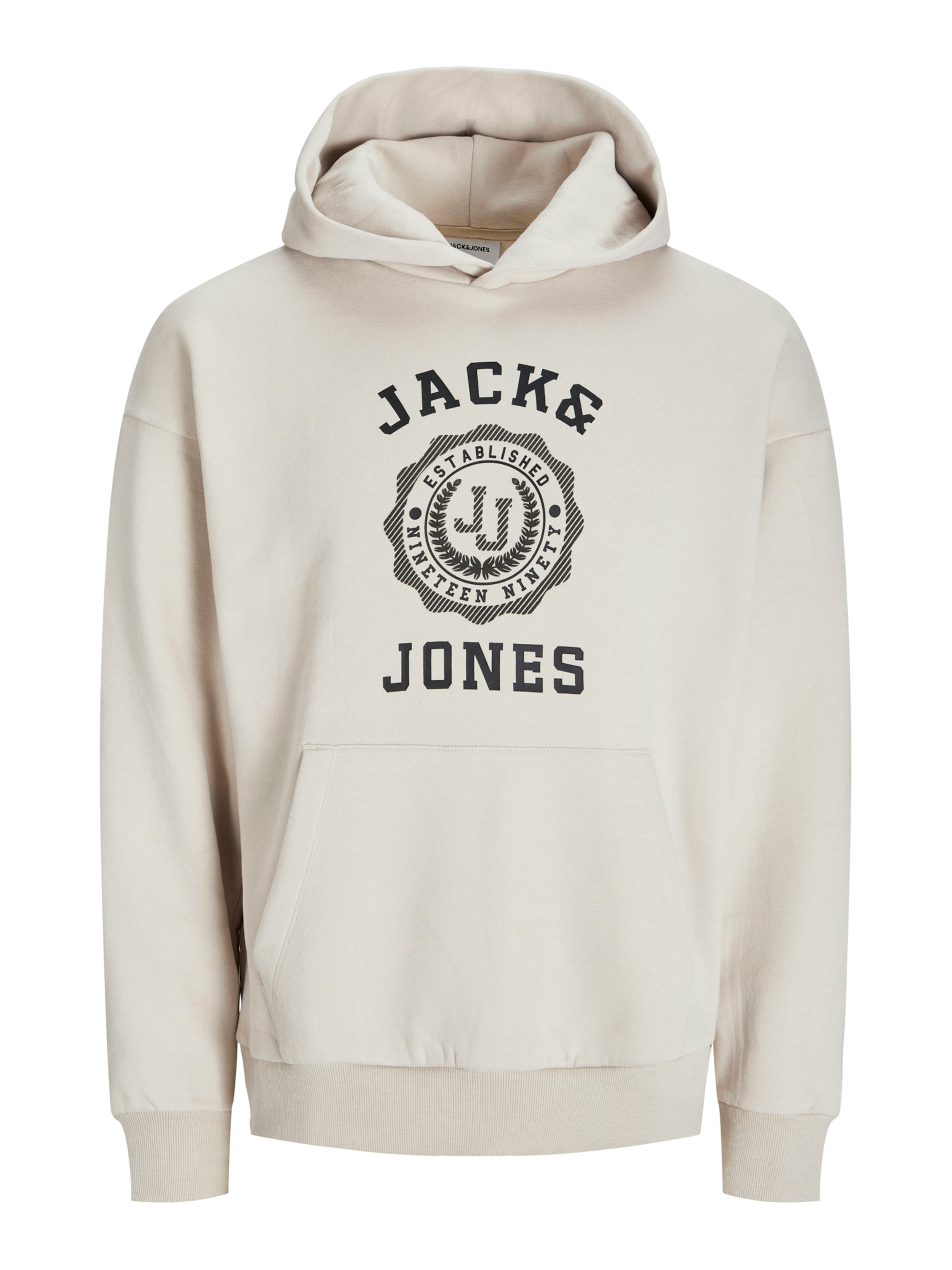 JACK & JONES Свитшот 'JWHVICTO' в Бежевый: спереди