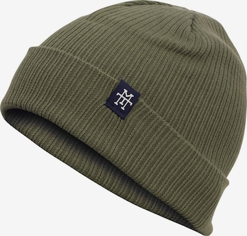 Manufaktur13 Beanie 'Double Sided' in Green: front