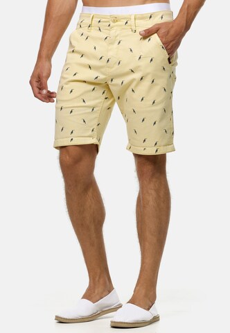 INDICODE JEANS Regular Broek 'Elisa' in Geel