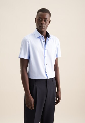 SEIDENSTICKER Regular fit Business shirt in Blue: front