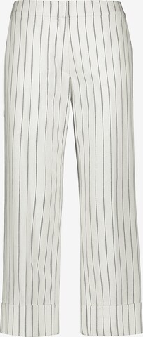 GERRY WEBER Regular Pleated Pants in White: front