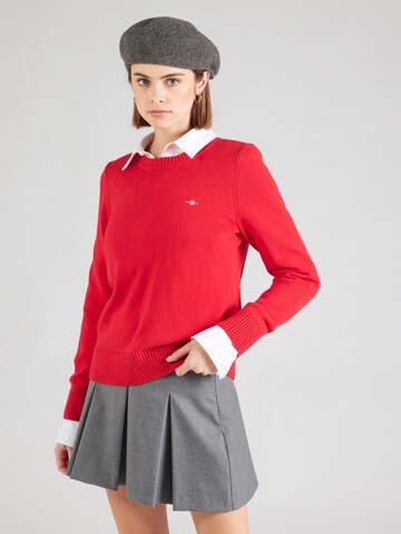 GANT Свитер 'CLASSIC' в Красный: спереди