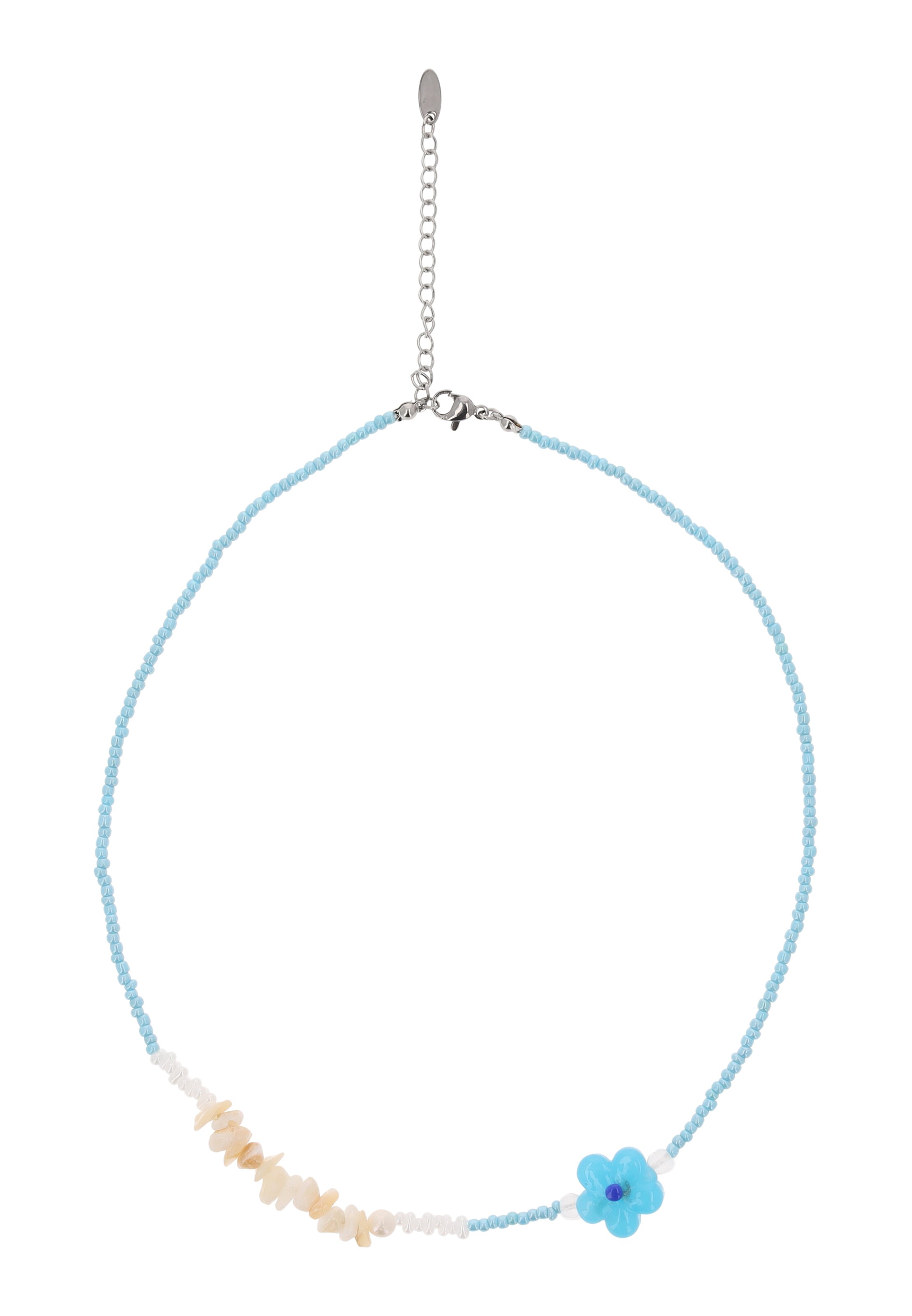 IZIA - Colar em azul: frente