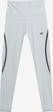 4F Skinny Sportbroek 'F049' in Grijs: voorkant