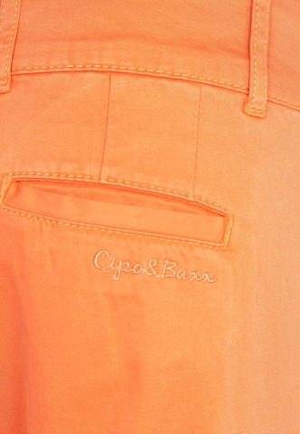 CIPO & BAXX Regular Chino Pants in Orange