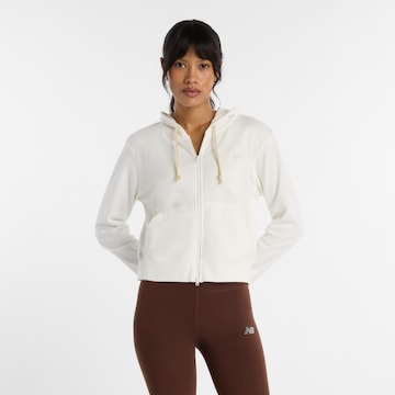 new balance - Sudadera con cremallera 'Coastal' en blanco: frente