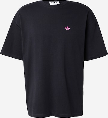 juoda ADIDAS ORIGINALS Marškinėliai 'NCLR': priekis
