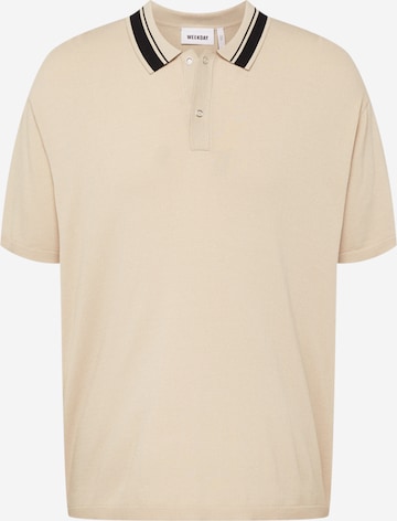 WEEKDAY Paita 'Jared' värissä beige: etupuoli