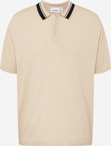 WEEKDAY Shirt 'Jared' in Beige: front