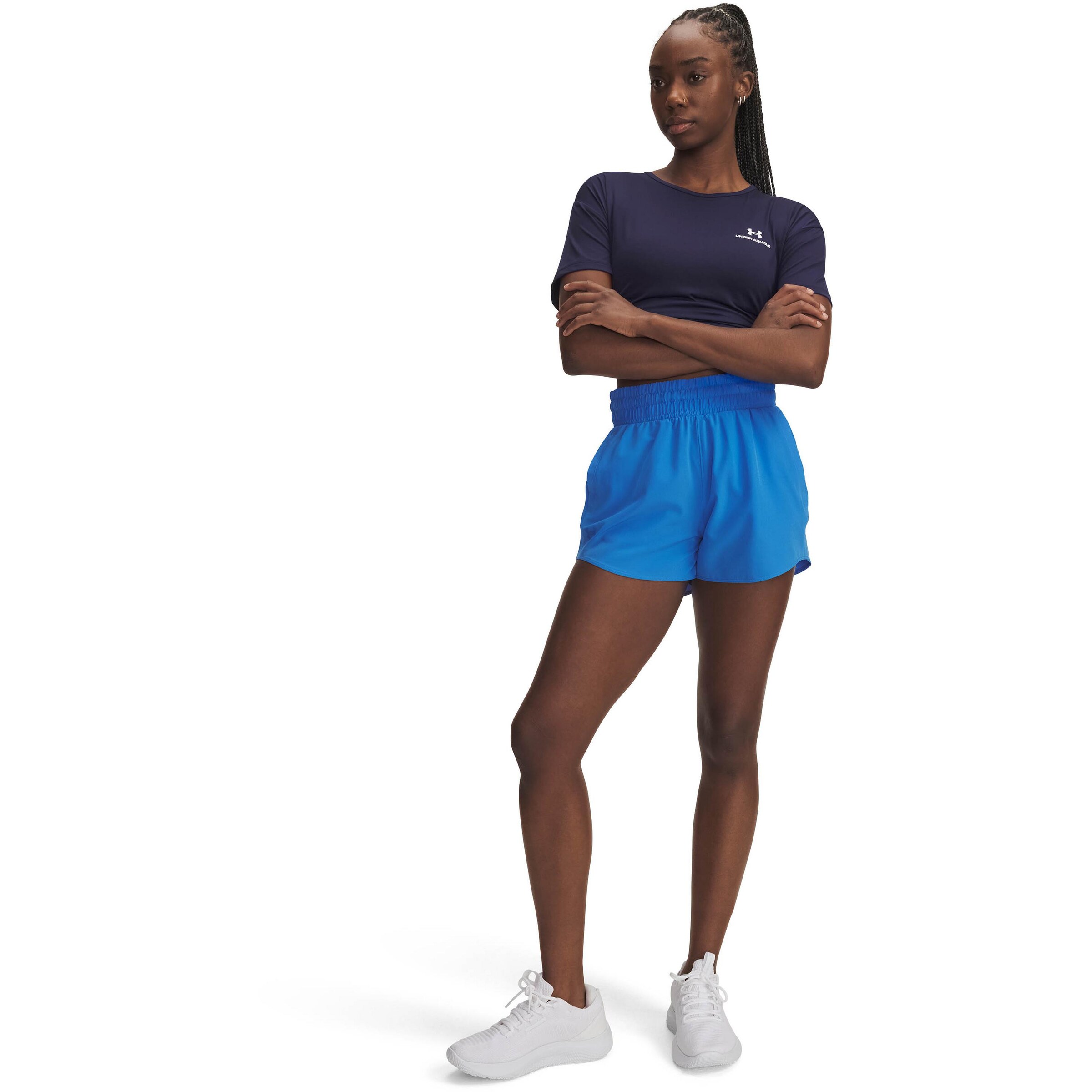 UNDER ARMOUR Regular Sportbroek 'Flex' in Blauw