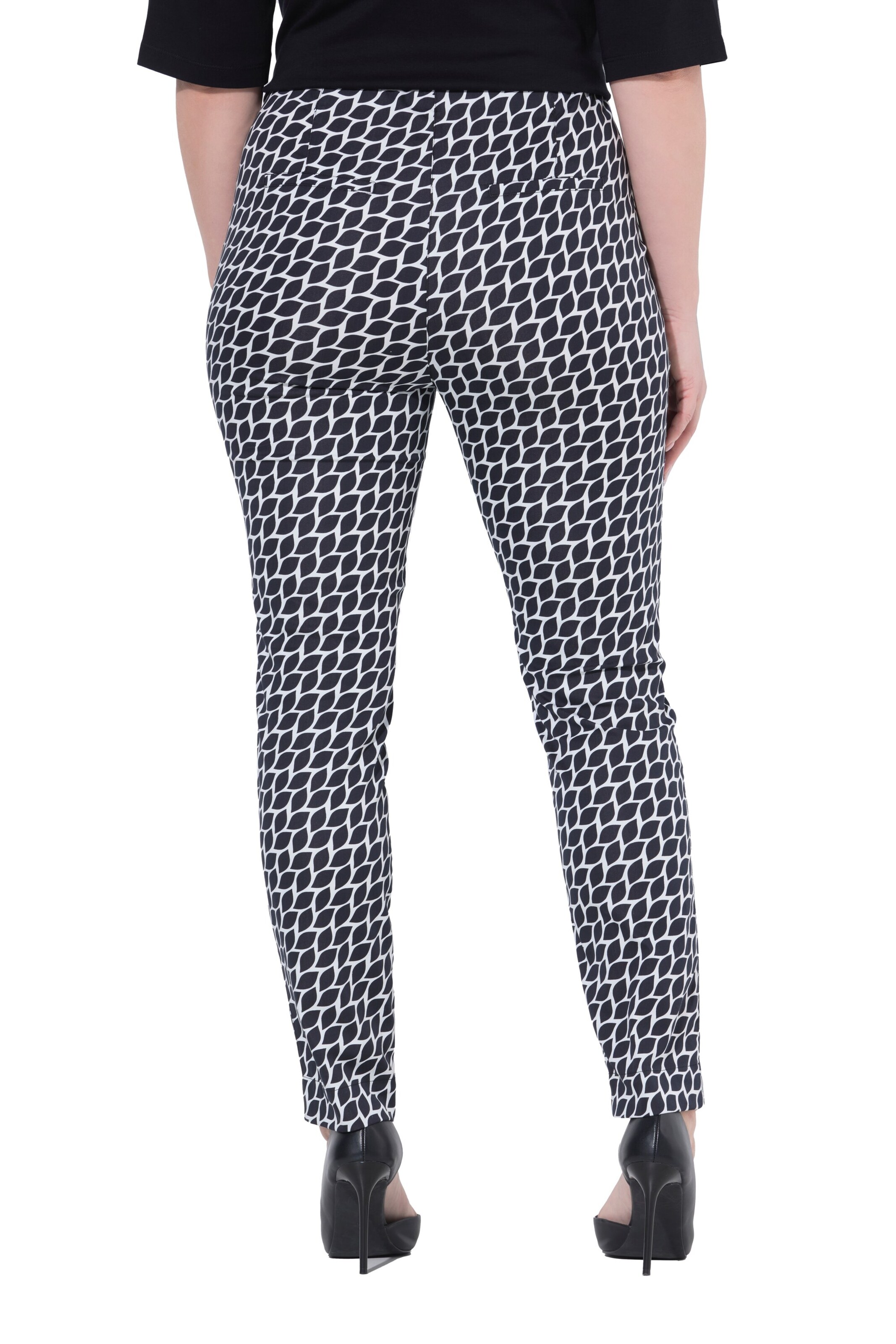 Ulla Popken Slimfit Hose in Schwarz