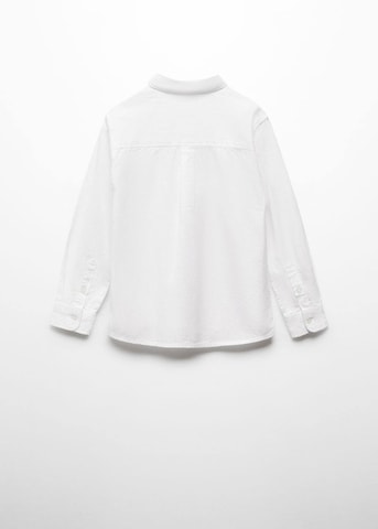 MANGO KIDS Regular fit Button Up Shirt 'Blas' in White