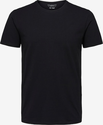 T-Shirt SELECTED HOMME en noir : devant