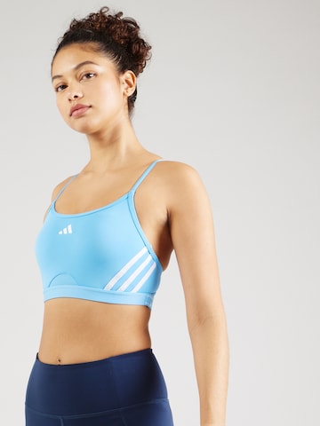 ADIDAS PERFORMANCE Bralette Sports Bra 'AERCT 3S' in Blue: front