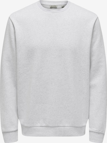 Only & Sons Sweatshirt 'ONSCeres' in Weiß: Vorderseite